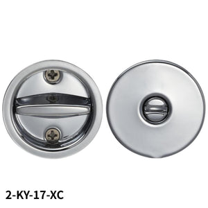 KAWAJUN アウトセット引戸錠 KY-17 間仕切 2-KY-17-XC クローム