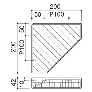KAWAJUN コーナーシェルフ SE-37C