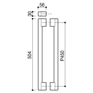 KAWAJUN 引戸ハンドル DH-772-LC クローム+ライトブラウン