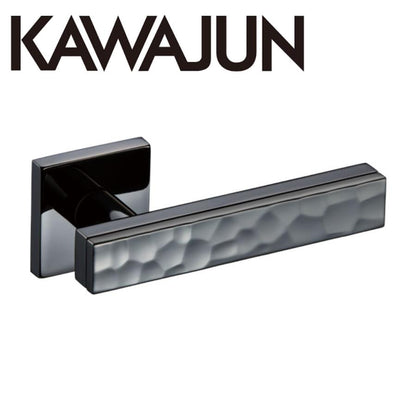 KAWAJUN レバーハンドルGG GGL-8QGQ ミラーブラック+パールブラック(前部)  KAWAJUN 空錠 表示錠ドアノブレバー交換修理はDIYで簡単。握り玉からドアレバーに取替えて楽に開閉。トイレ用の錠付きドアグリップやかっこいいシンプルでモダンな取っ手に取り替え