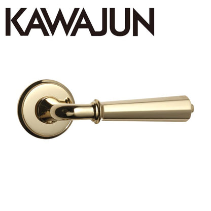 KAWAJUN レバーハンドルK5 K5L-G 本金メッキ  KAWAJUN 空錠 表示錠ドアノブレバー交換修理はDIYで簡単。握り玉からドアレバーに取替えて楽に開閉。トイレ用の錠付きドアグリップやかっこいいシンプルでモダンな取っ手に取り替え