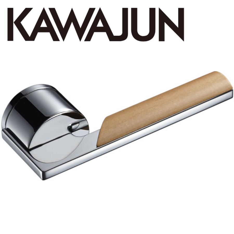KAWAJUN レバーハンドルM3 M3L-C1クローム+ライトブラウン